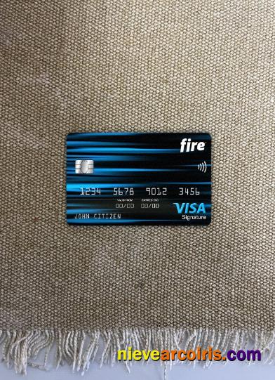 Ireland Fire Financial bank visa signature card photolook